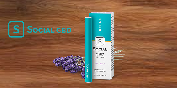 Social CBD Relax Lavender CBD Vape Pen